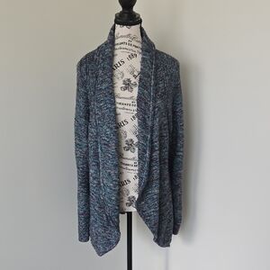 Christopher & Banks Blue Knit Cardigan
